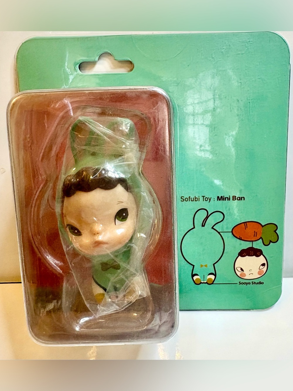 SOOYA Studio • Carrot Mini Ban Series 1.0 • 2024 Sofubi Hang Card • Rare